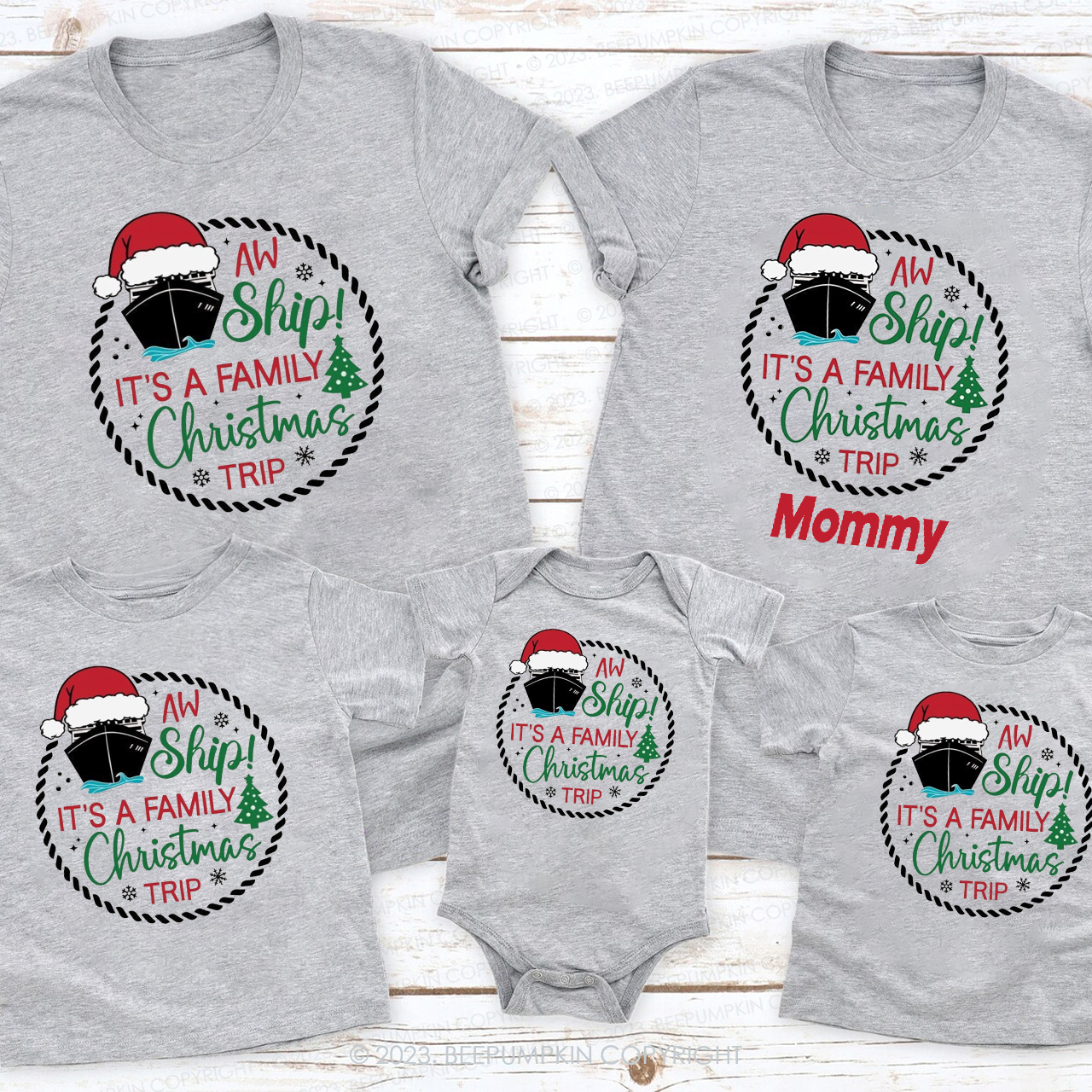 It��s A Family Christmas Trip Custom Matching Shirts