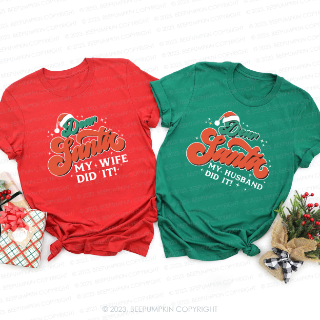 Cute Dear Santa Family Christmas Gift Matching Shirts