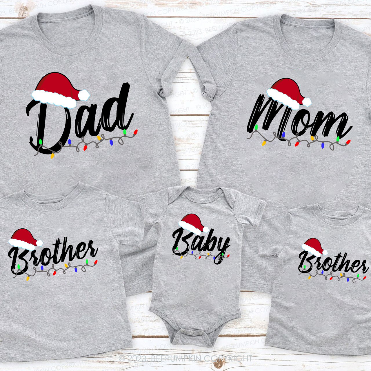 Personalized Santa Claus Reunion Family Shirts