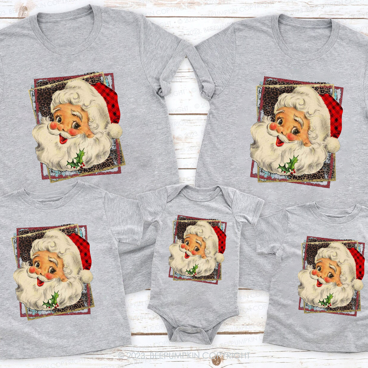 Retro Christmas Old Fashioned Santa Claus Shirts