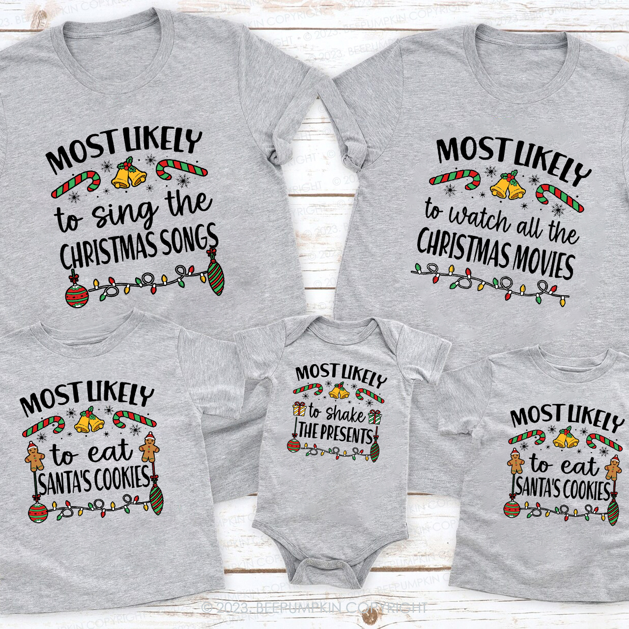 46 Quotes Most Likely Christmas Funny Holiday Matching Shirts