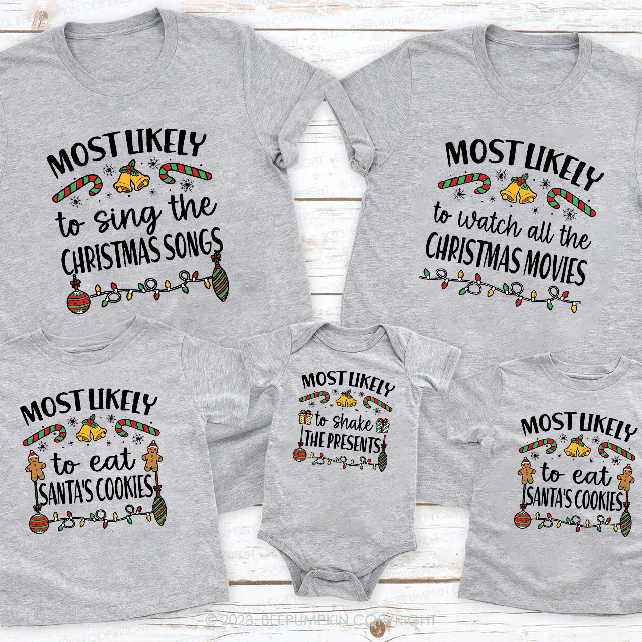 46 Quotes Most Likely Christmas Funny Holiday Matching Shirts