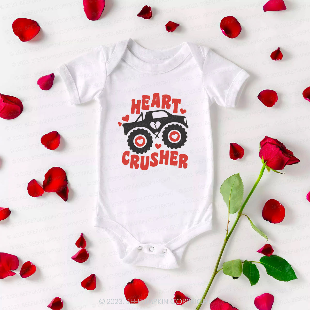 Heart Crusher Valentine's Day Bodysuit For Baby