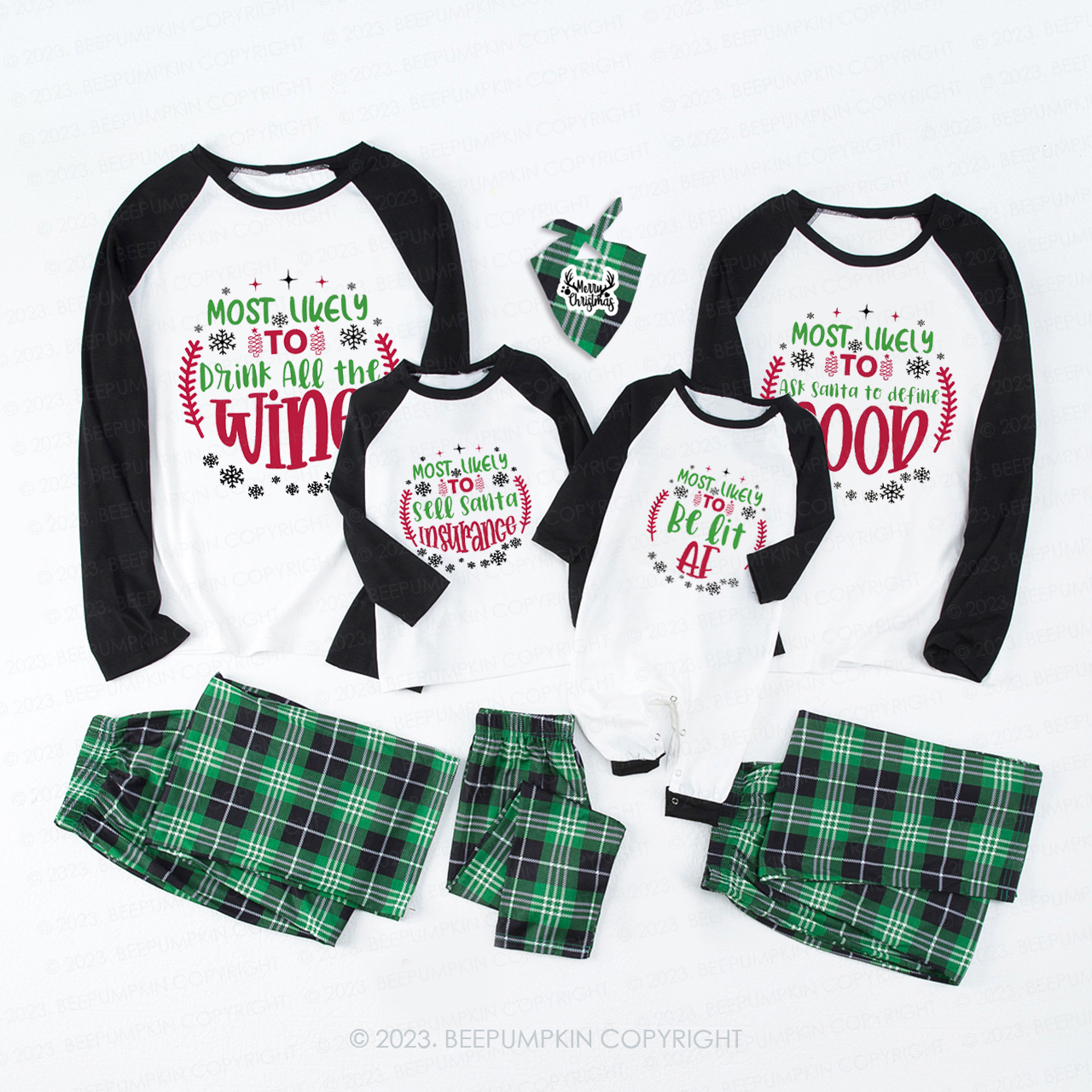 Christmas Season Full of Love Family Matching Pajamas