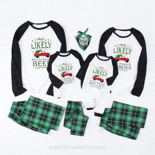 Personalized Most Likely To Shop Family Matching Pajamas