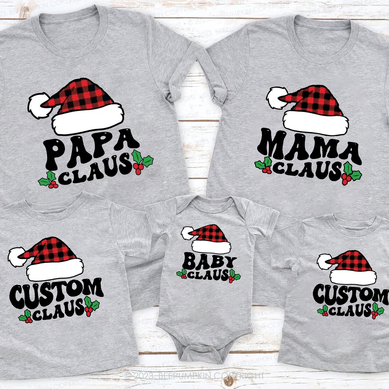 Gigi Claus Funny Group Christmas Festive Family Matching Shirts