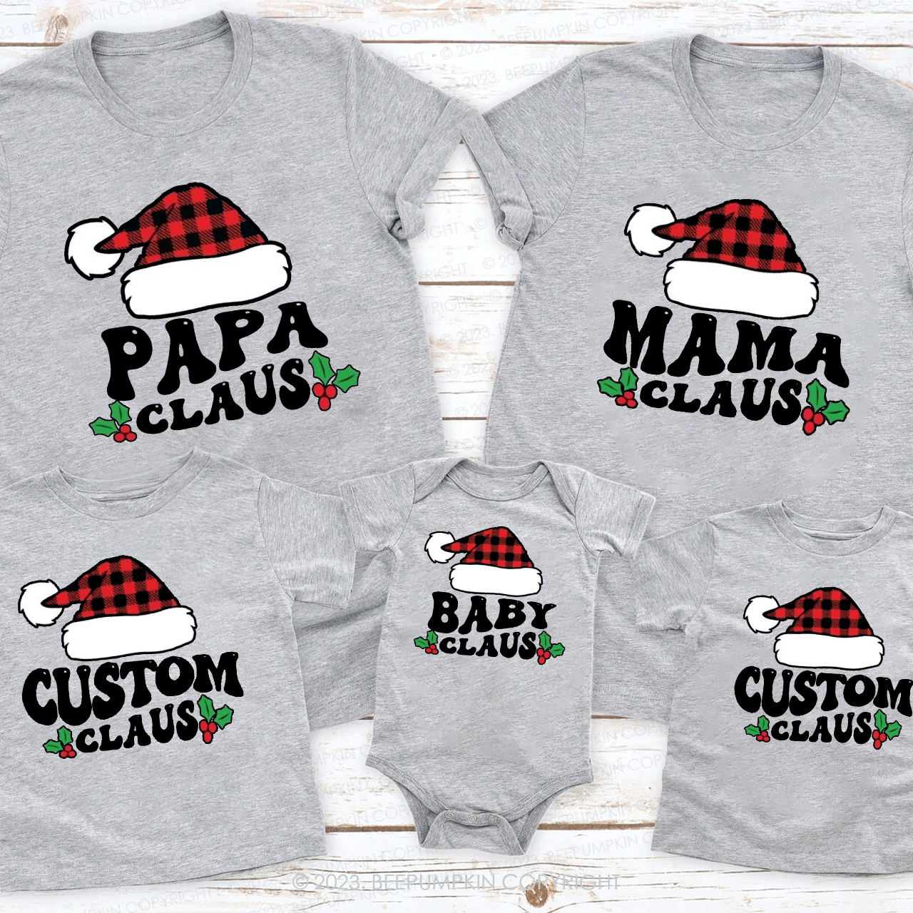 Gigi Claus Funny Group Christmas Festive Family Matching Shirts