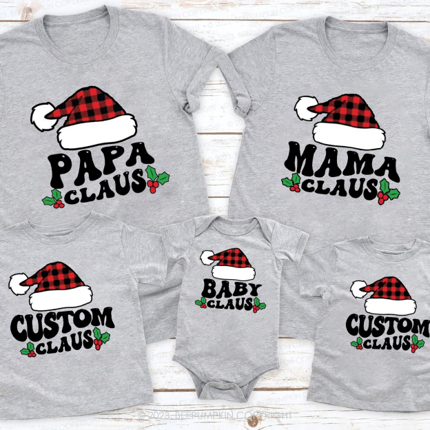 Gigi Claus Funny Group Christmas Festive Family Matching Shirts