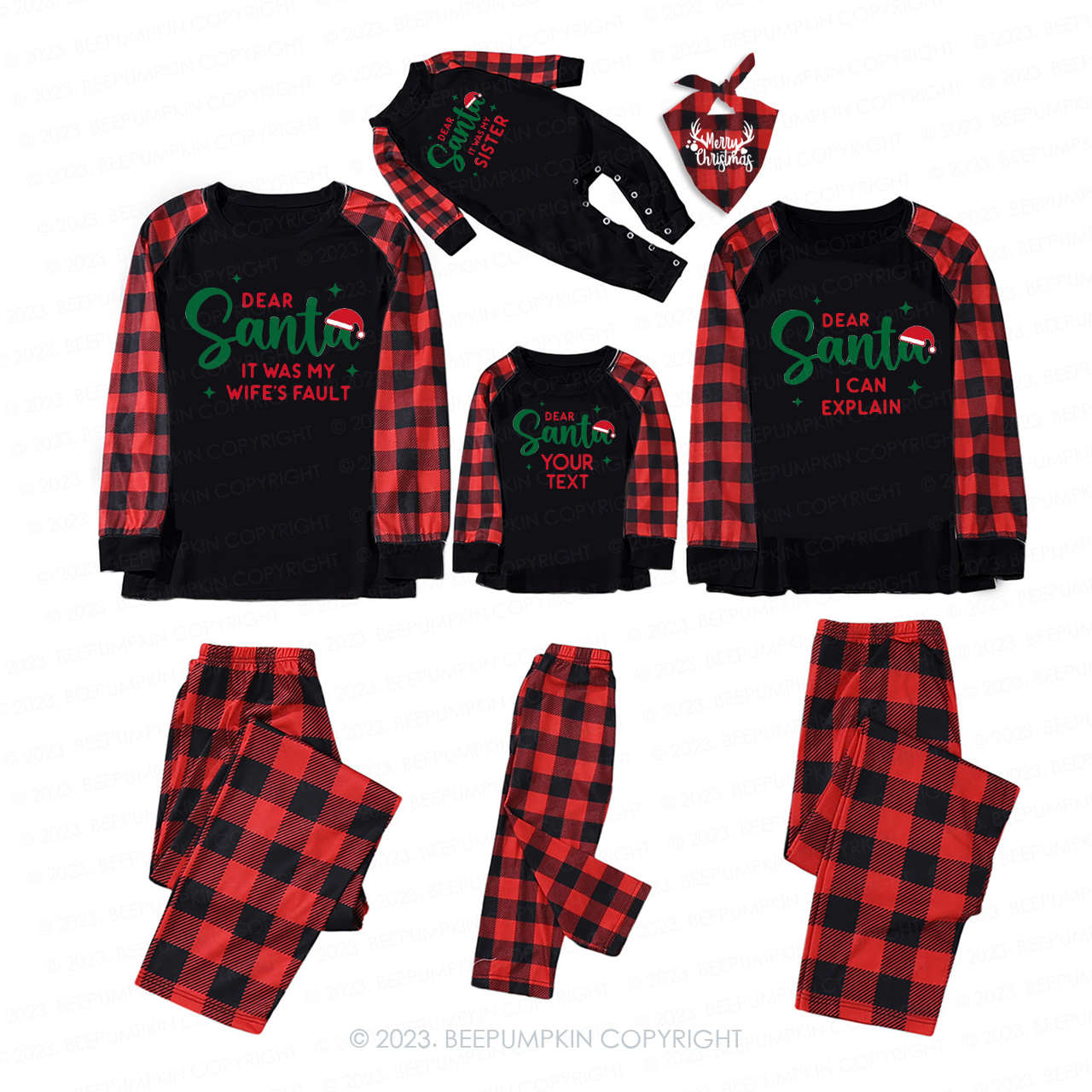 46 Quotes Dear Santa Christmas Family Matching Pajamas