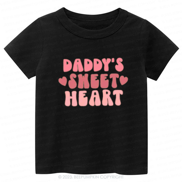 Daddy's Sweet Heart Natural -Toddler Tees