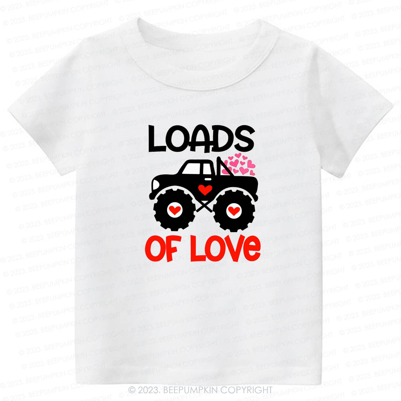 Loads of Love Valentines Truck -Toddler Tees