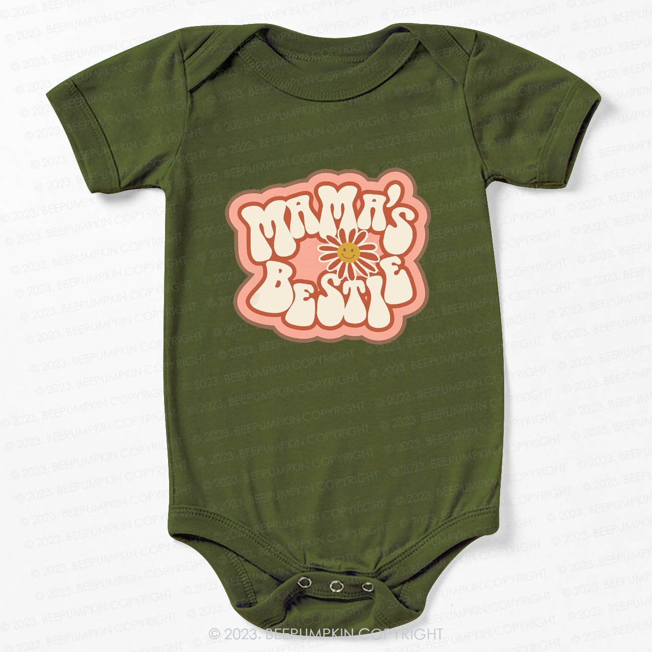 Mama's Bestie Sunflower Bodysuit For Baby