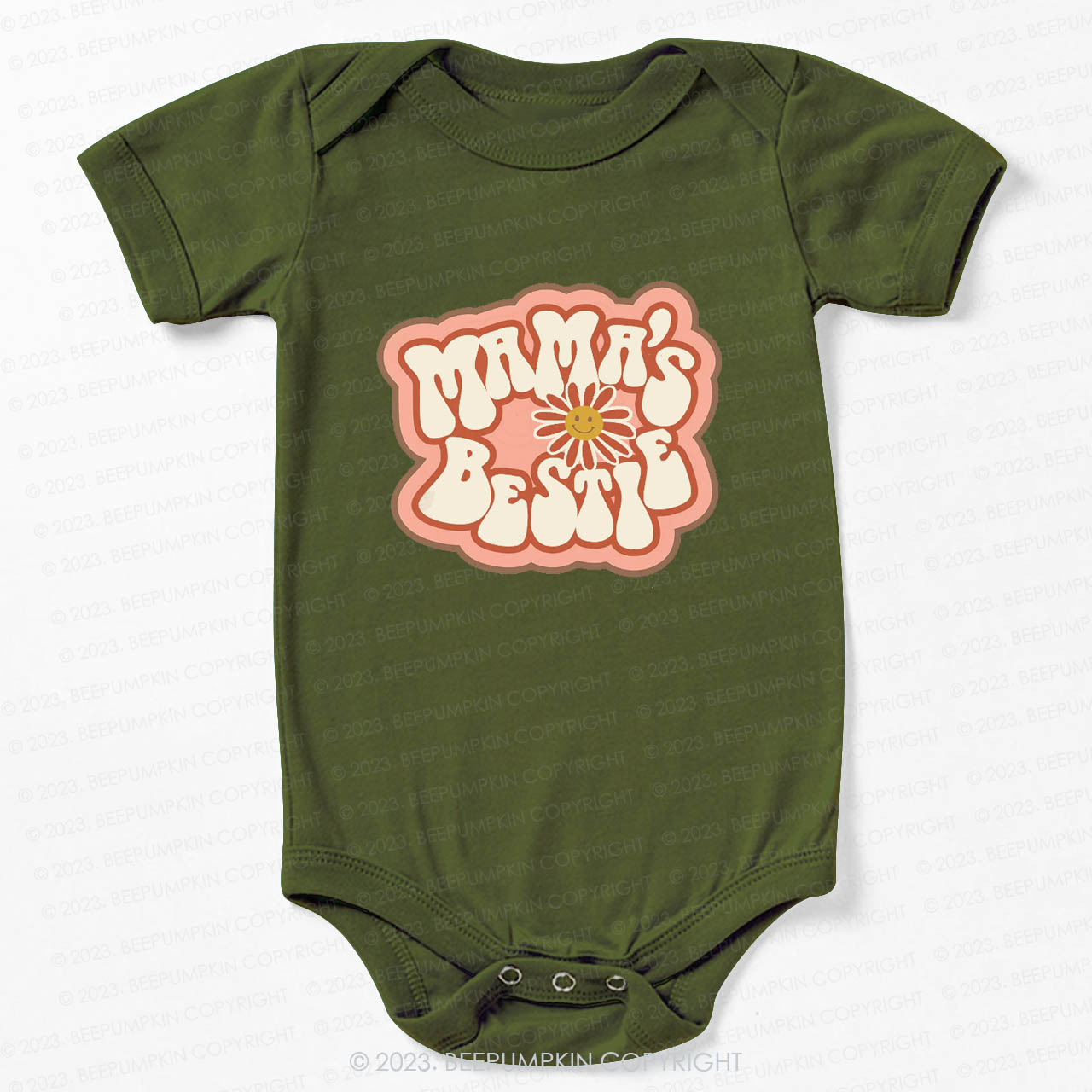 Mama's Bestie Sunflower Bodysuit For Baby