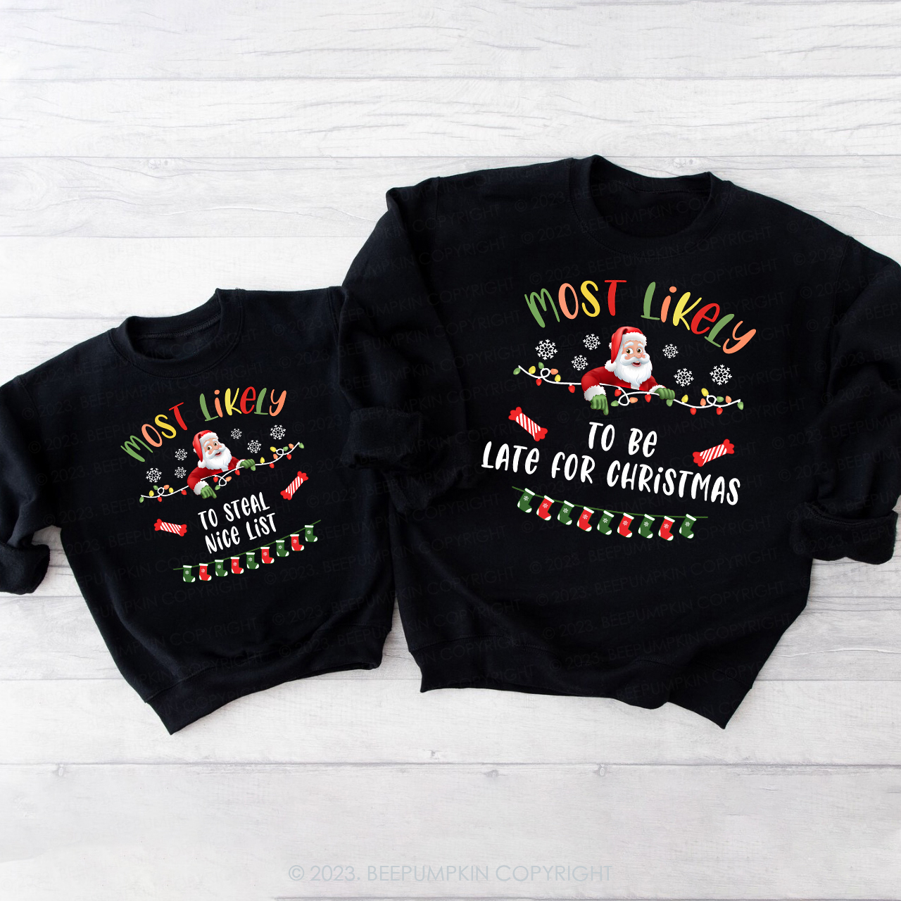 Customizable Holiday Apparel Most Likely To Family Sweatshirt