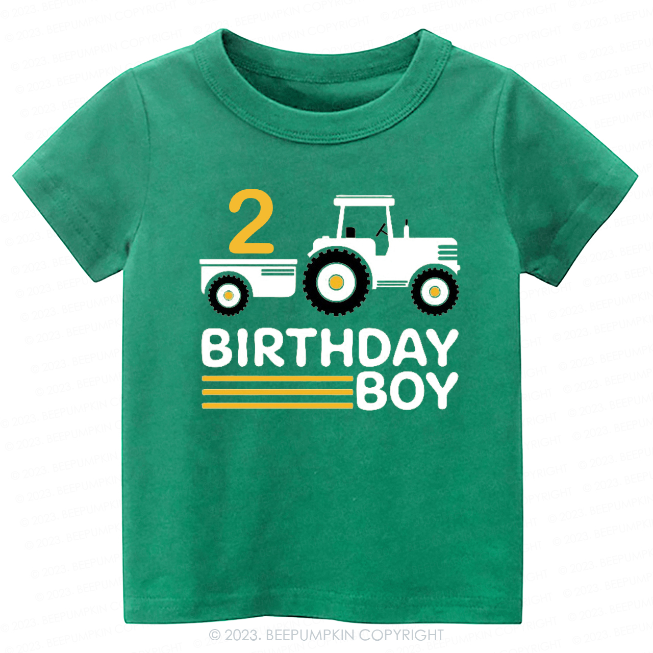 Boy Birthday Tractor -Toddler Tees