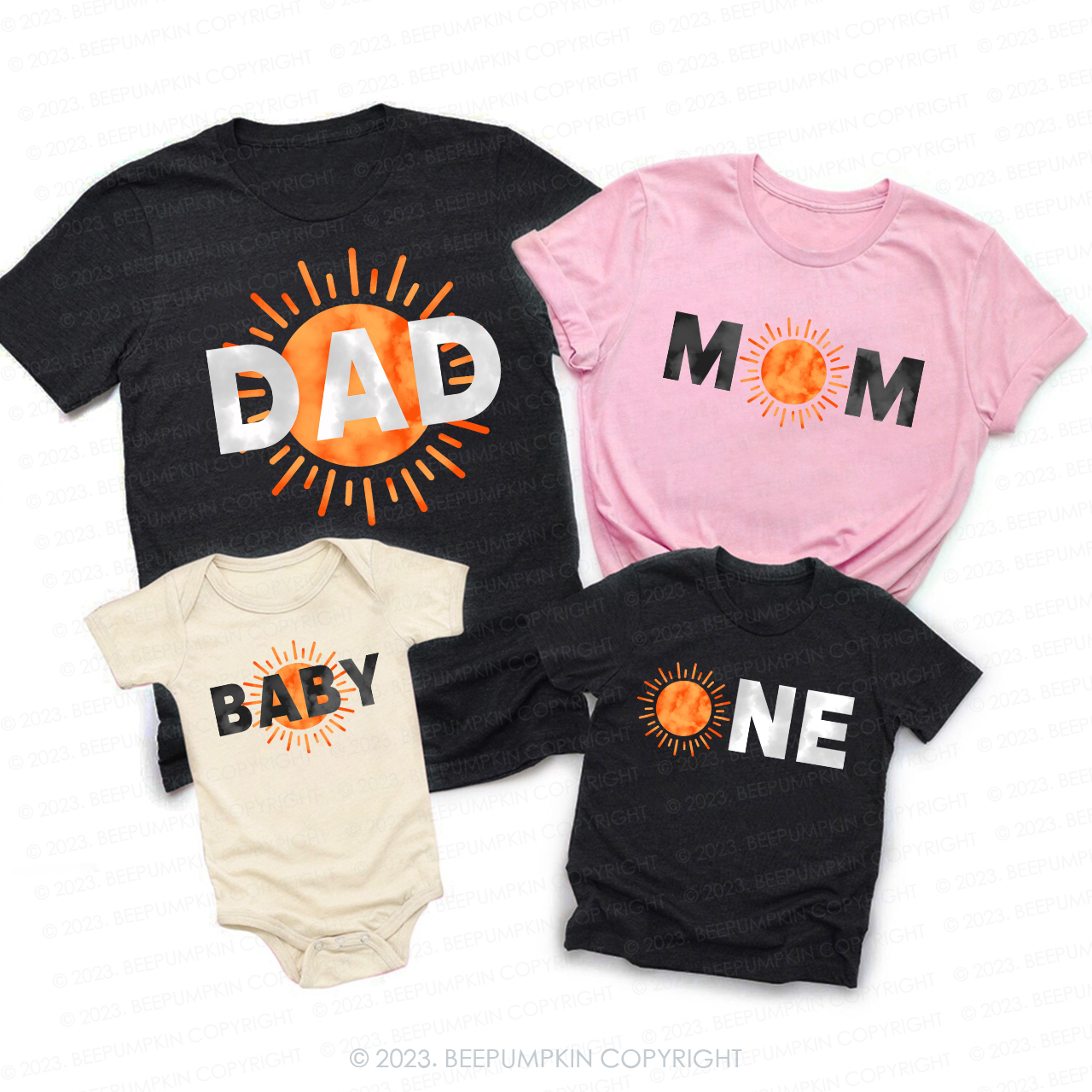  Personalized Sunshine Matching Family Shirts
