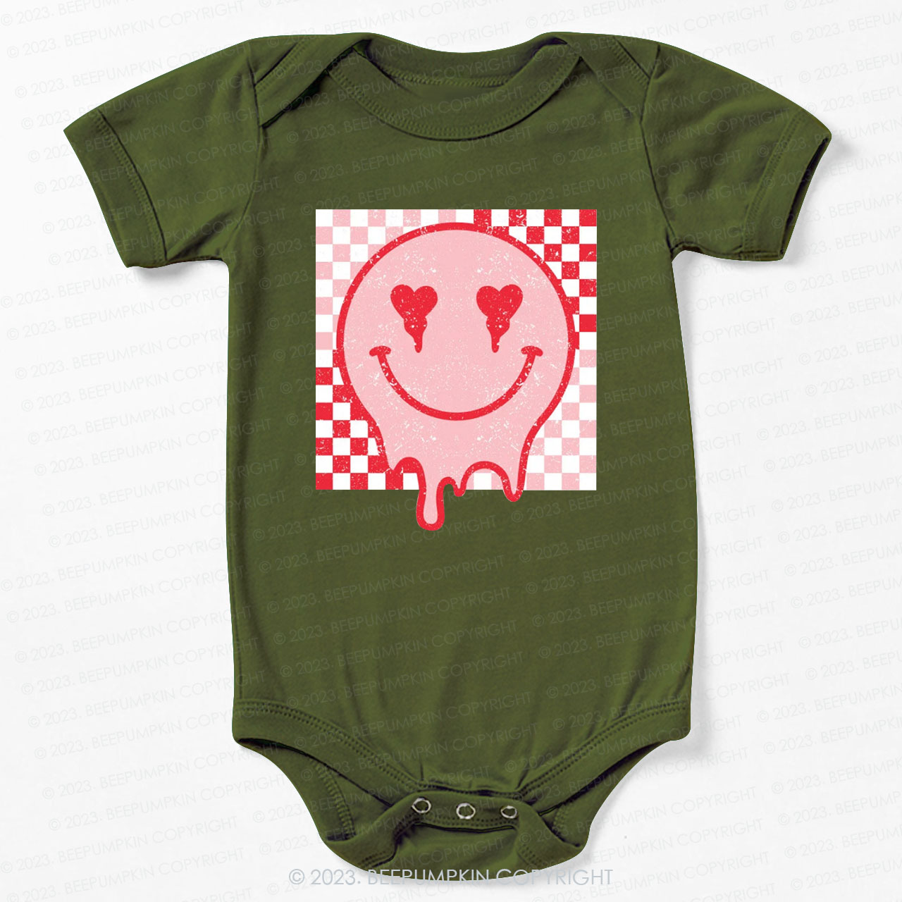 Melt Face Valentine's Day Bodysuit For Baby