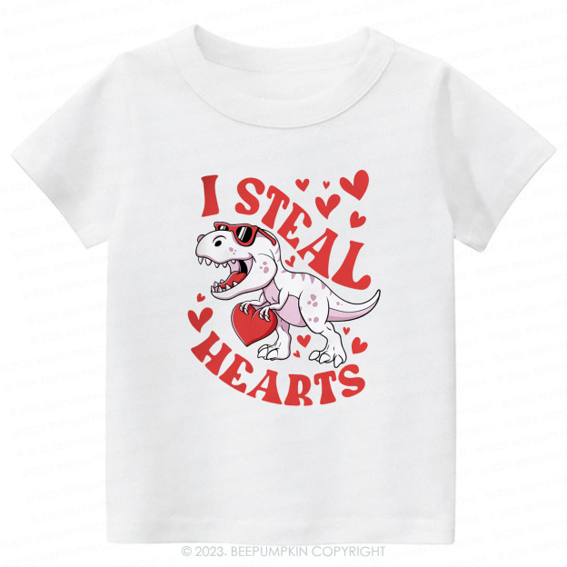 I Steal Hearts Valentine's Day Kids Tees