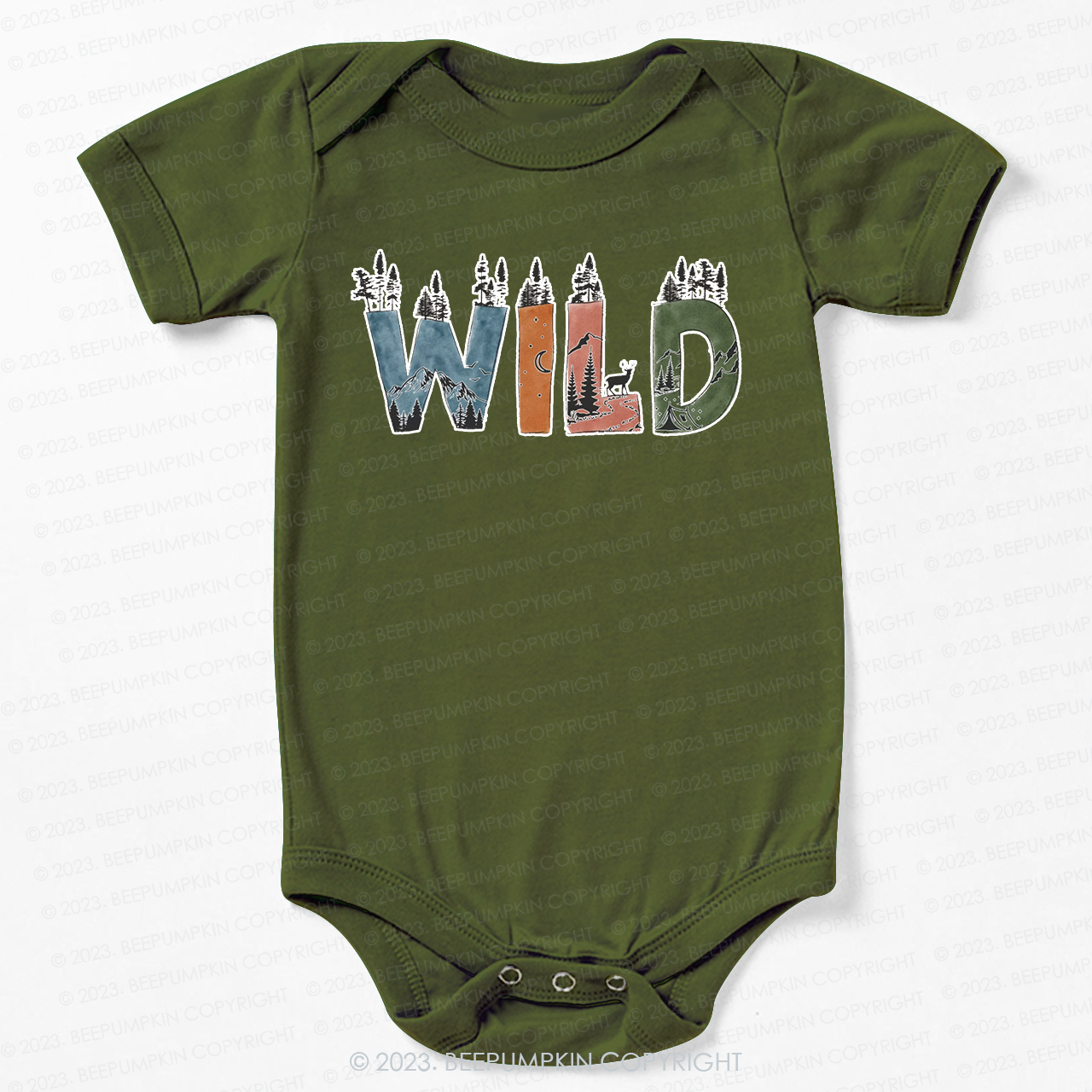 Wild Hiking Outdoors Adventure Bodysuit For Baby