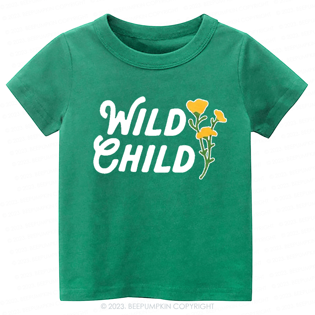Wild Child Yellow Flowers -Toddler Tees