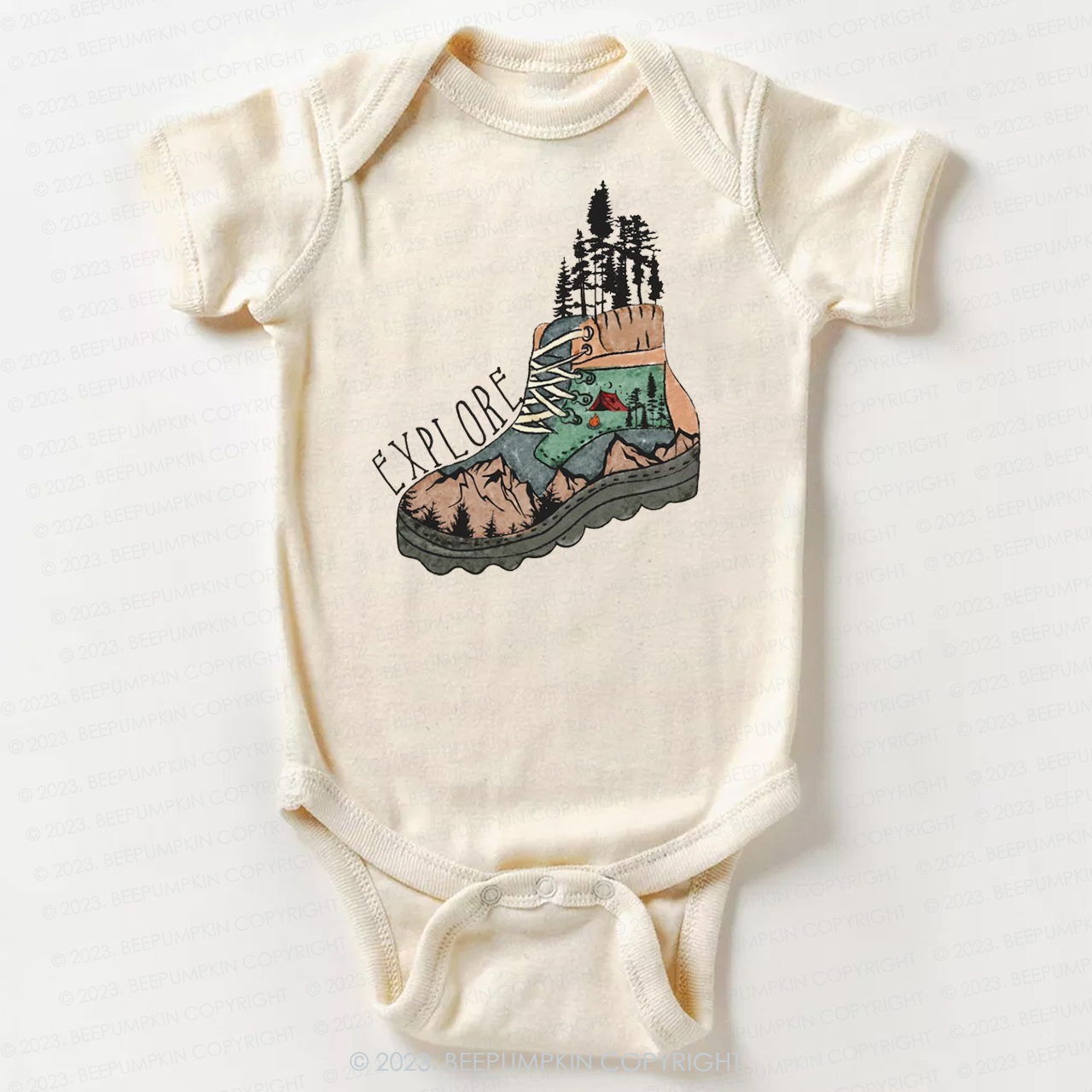 Adventure Explore Hiking Outdoors Bodysuit For Baby