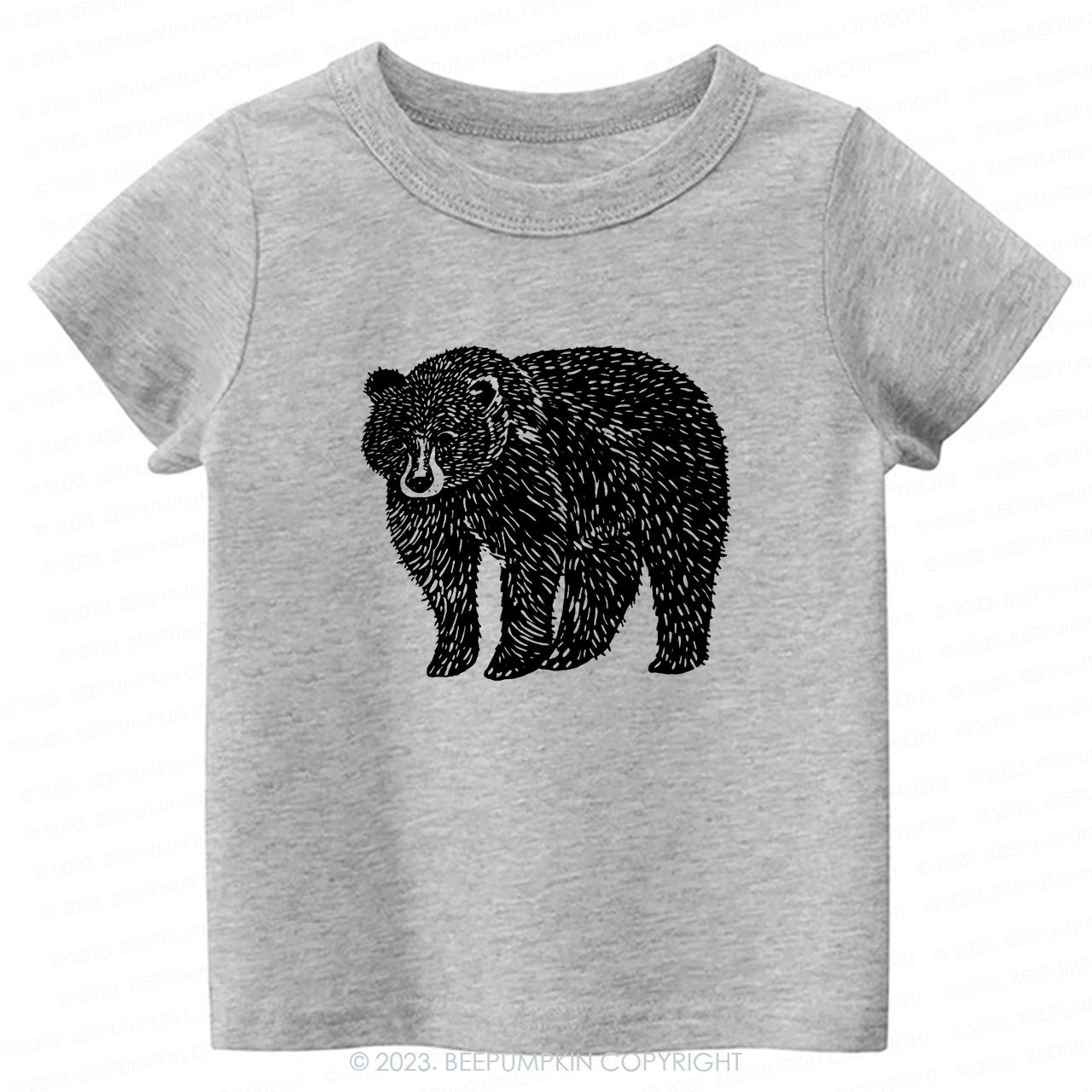 Organic Animal Bear -Toddler Tees