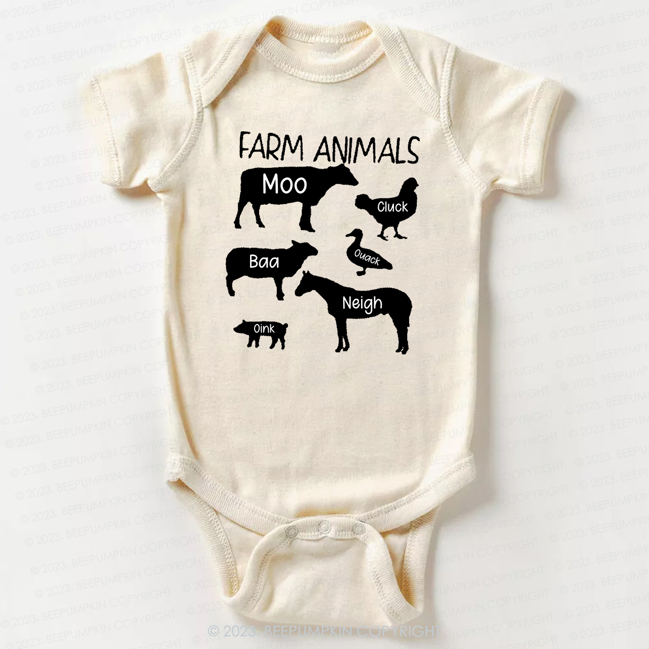 Funny Farm Animal Sounds Bodysuit For Baby