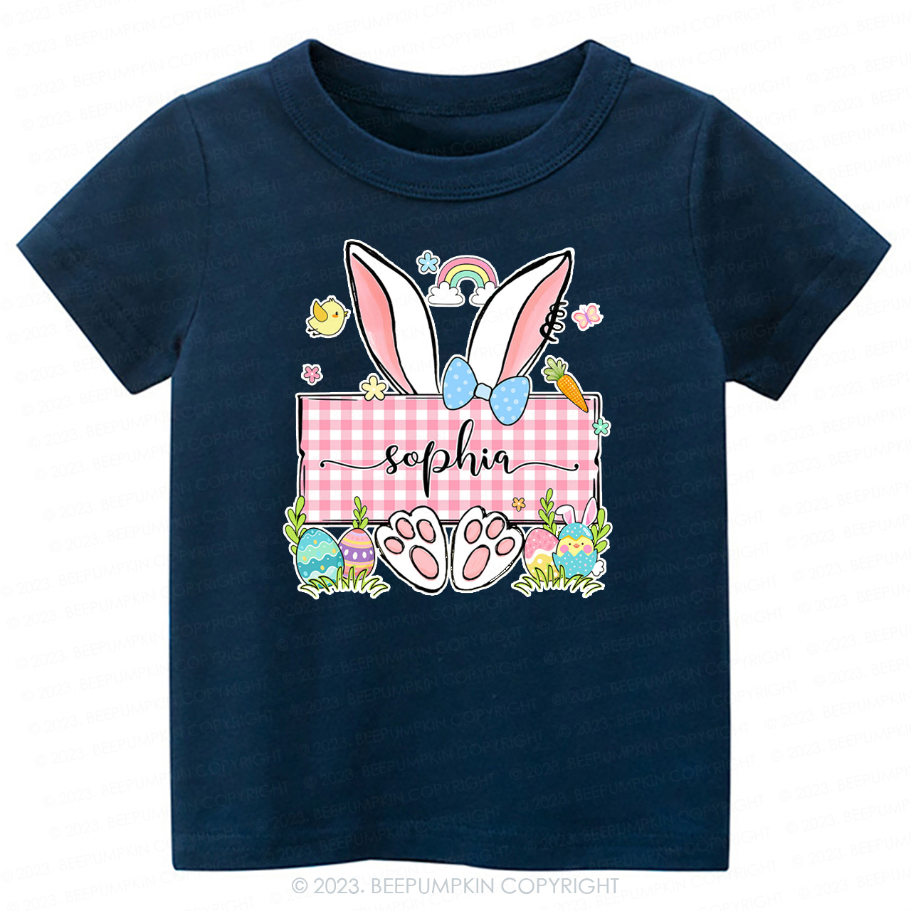 Personalized Name Easter Bunny -Toddler Tees
