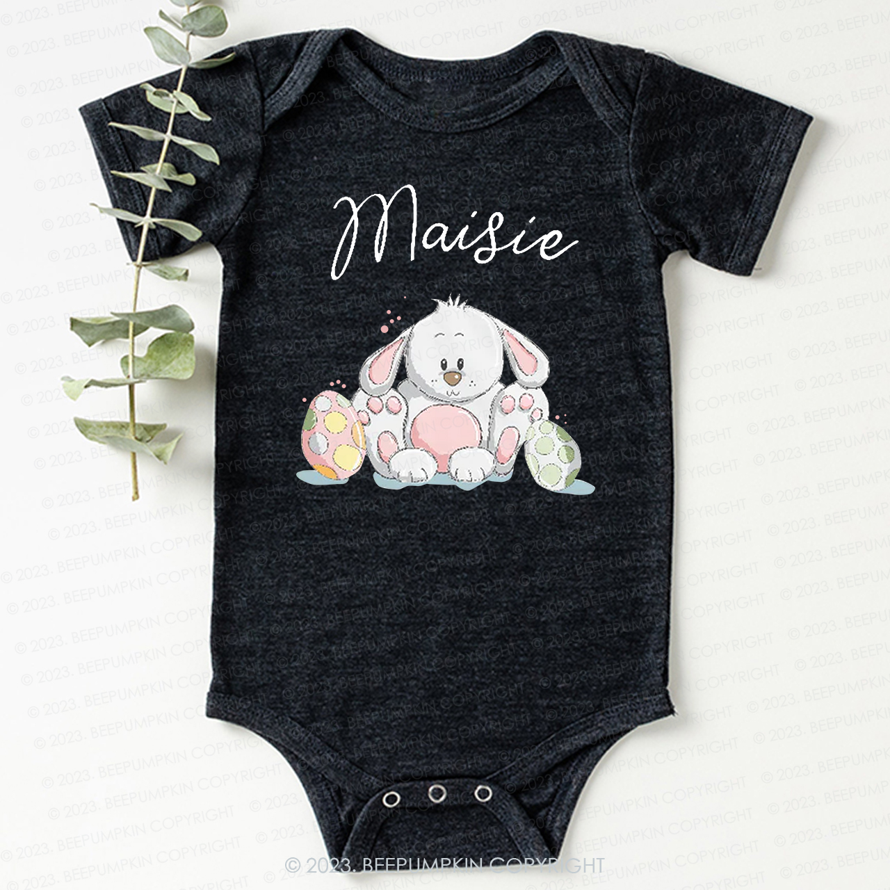 Easter Bunny And Eggs Bodysuit For Baby