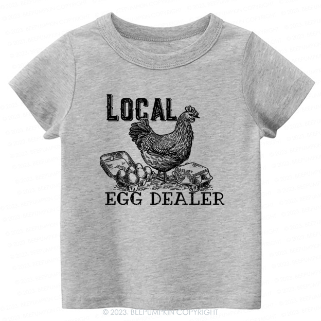 Local Egg Dealer Kids Retro -Toddler Tees