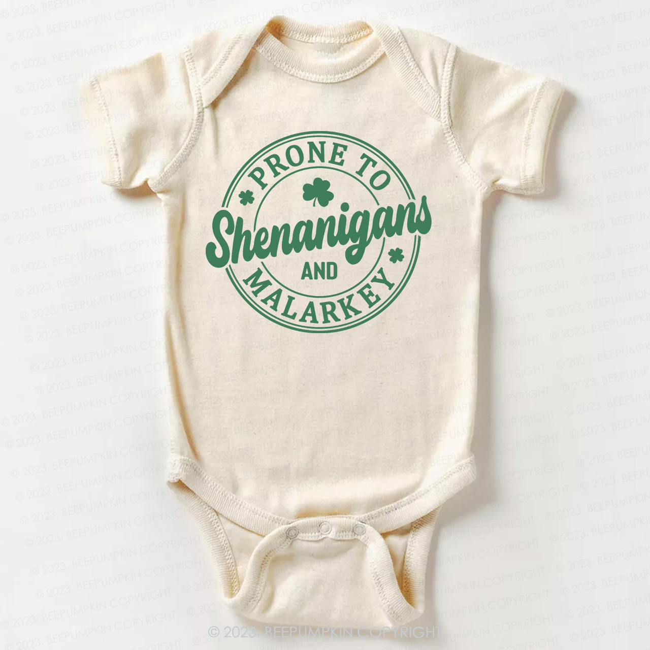 Prone To Shenanigans And Malarkey St.Patricks Day Bodysuit For Baby