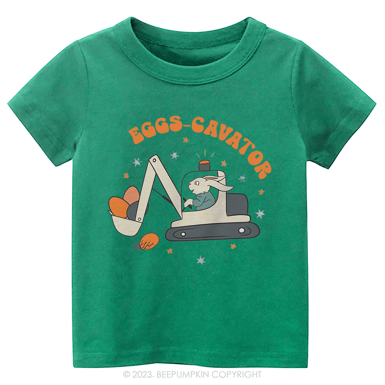 Eggs Cavator Construction Easter Toddler Tees