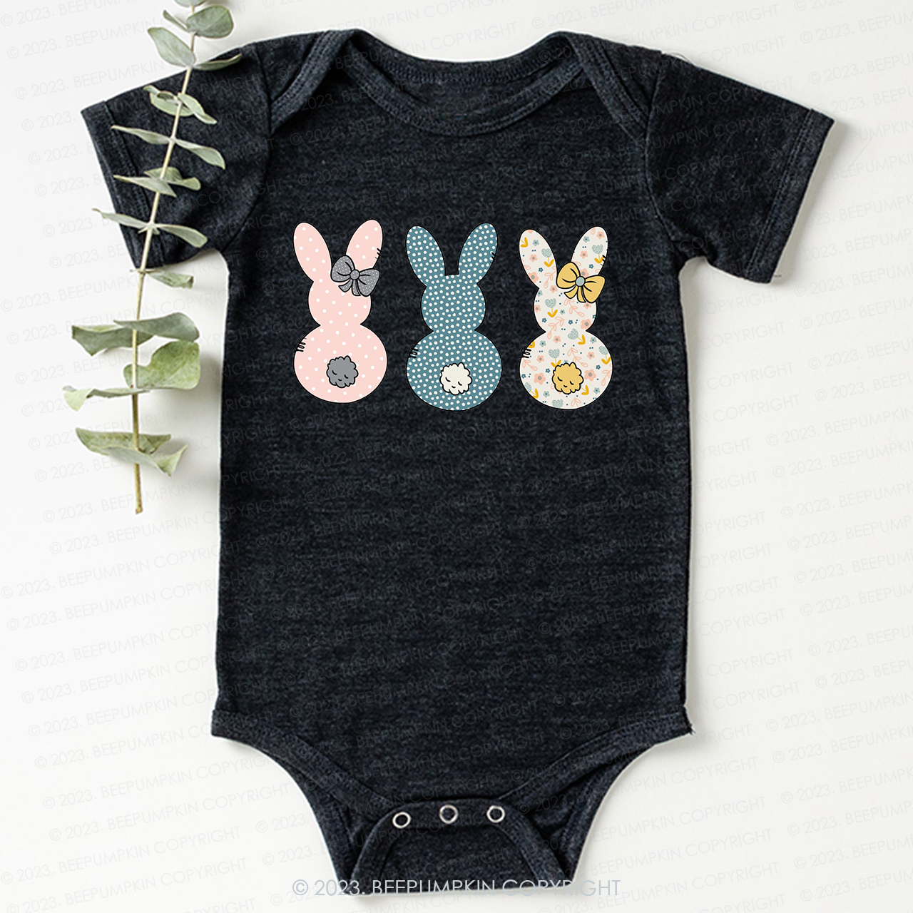 Spring Bunny Clipart Easter Bodysuit For Baby
