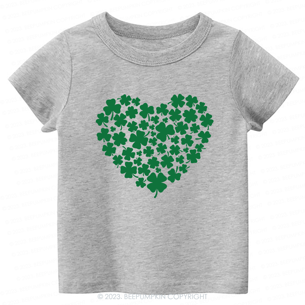 Shamrock Heart St.Patricks Day-Toddler&Kids Tees