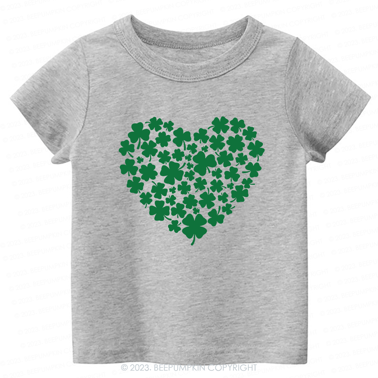 Shamrock Heart St.Patricks Day-Toddler&Kids Tees