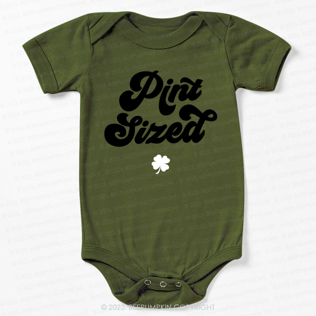 Pint Sized St.Patricks Day Bodysuit For Baby