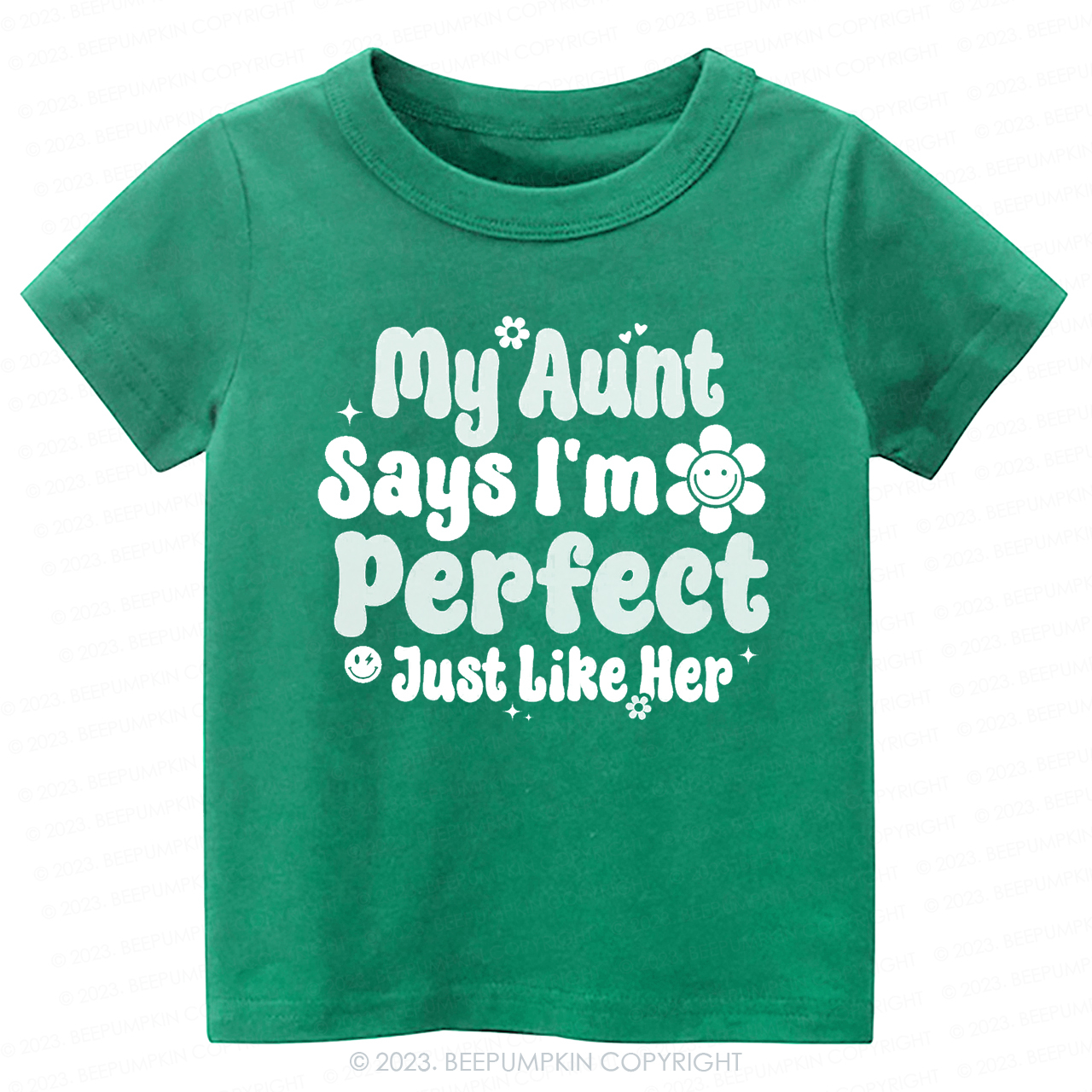 My Aunt Says I'm Perfect Just Like Her -Toddler Tees
