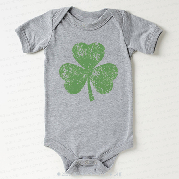 Three Leaves Clover St.Patricks Day Bodysuit For Baby