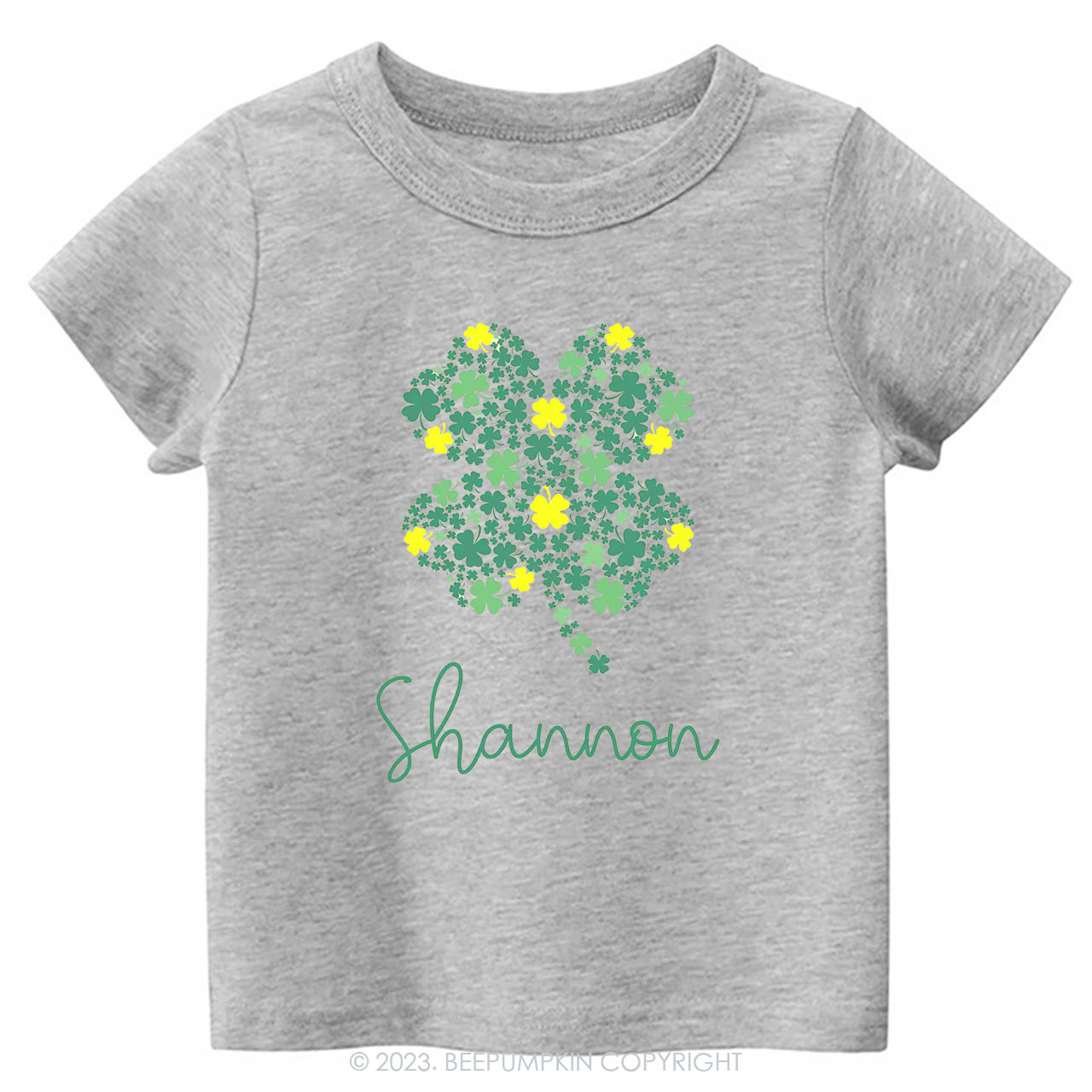 Personalized Cute Shamrock St.Patricks Day -Toddler Tees