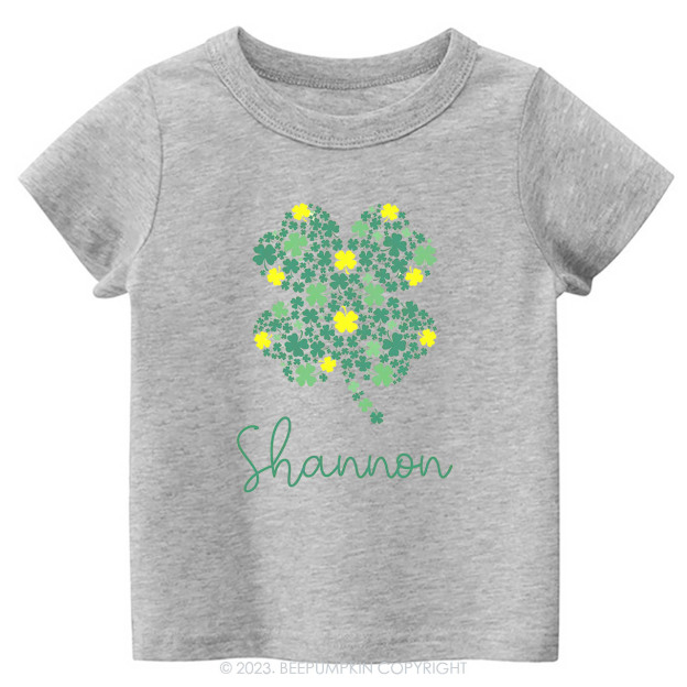 Personalized Cute Shamrock St.Patricks Day -Toddler Tees