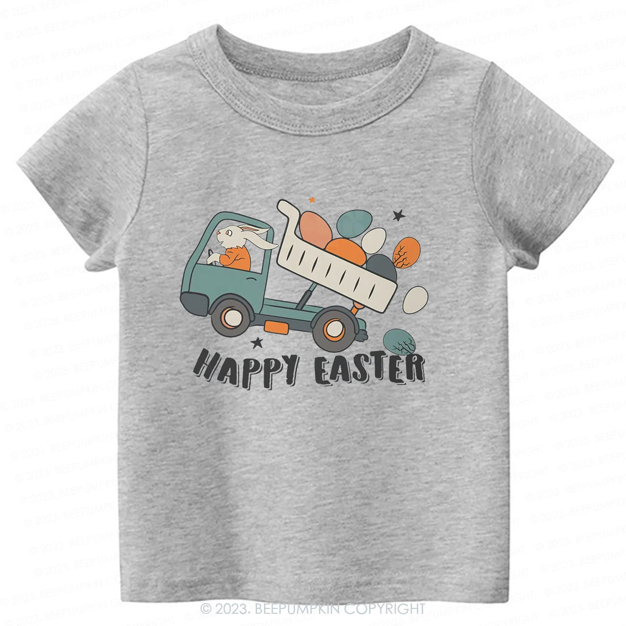Easter Dumper Truck Construction-Toddler Tees