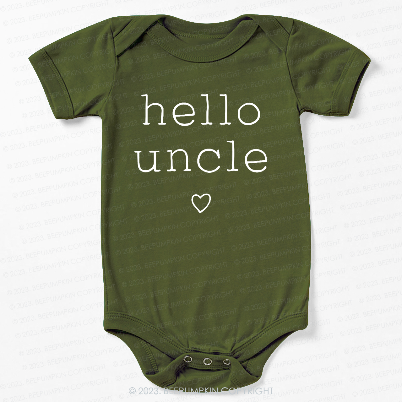 Hello Uncle Bodysuit For Baby
