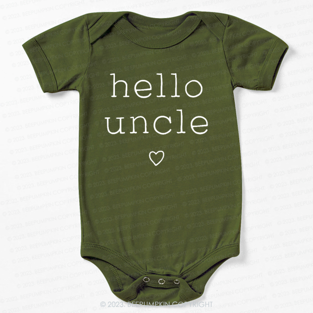 Hello Uncle Bodysuit For Baby