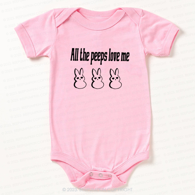 All the Peeps Love Me Easter Bodysuit For Baby