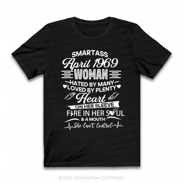 Heart On Her Sleeve Fire In Her Soul Retro T-Shirt