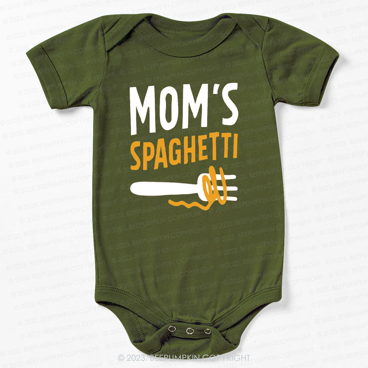 Mom's Spaghetti Bodysuit For Baby