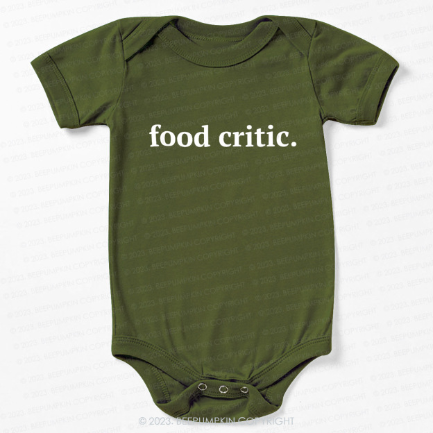 Food Critic Bodysuit For Baby