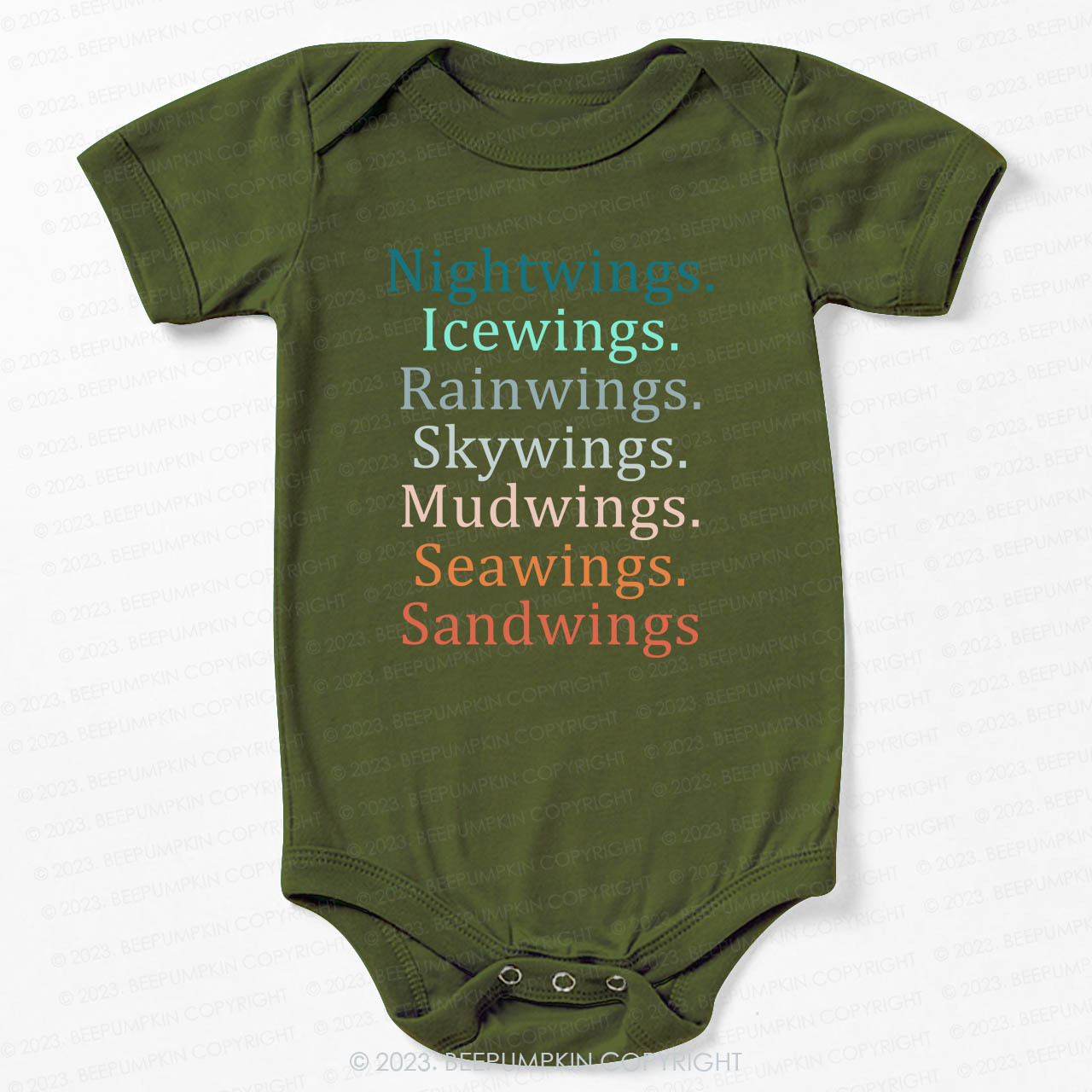 Wings Fan Dragon Books Lover Bodysuit For Baby