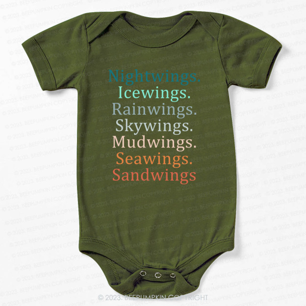 Wings Fan Dragon Books Lover Bodysuit For Baby