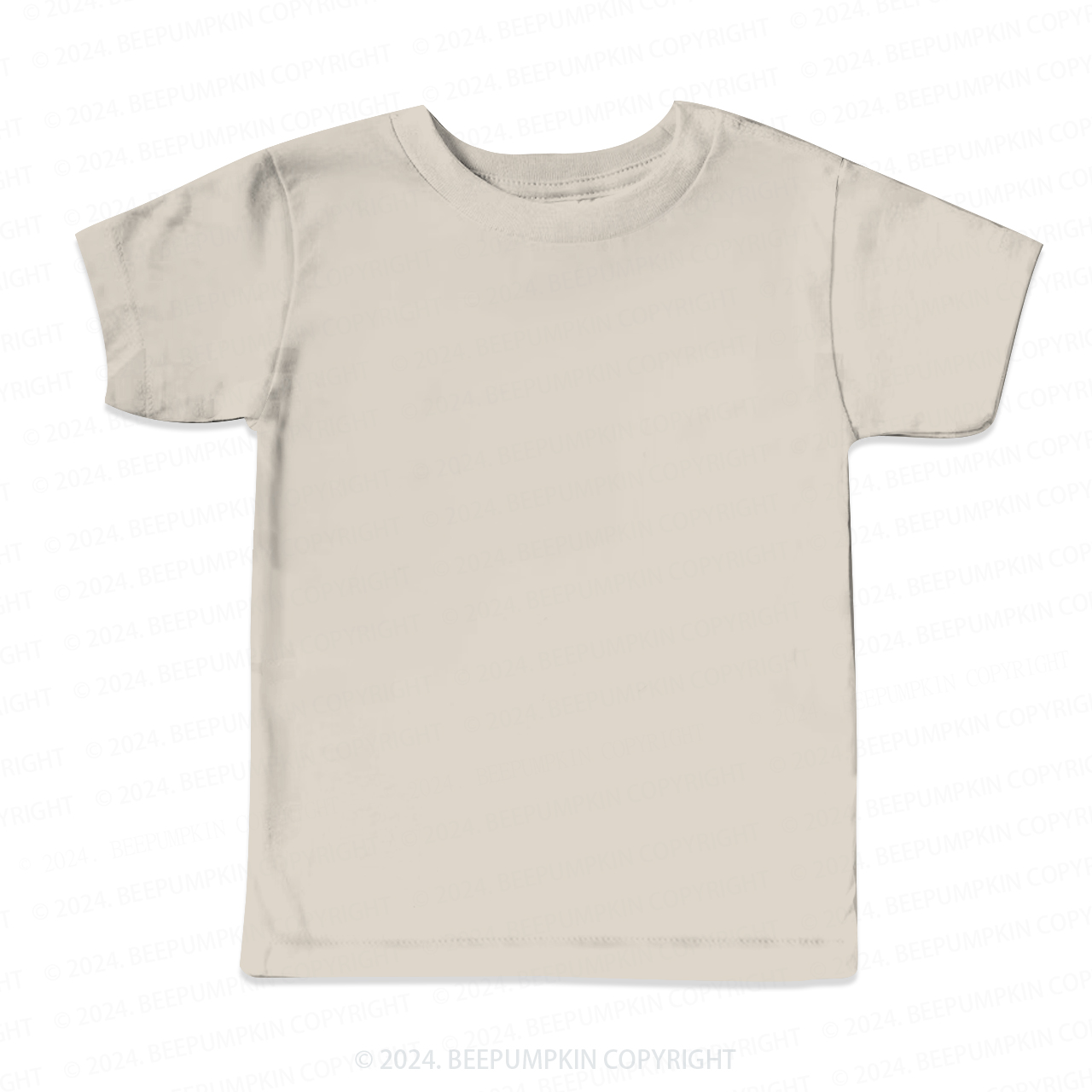 Light Gray Solid Color All Over Print Kids Tees
